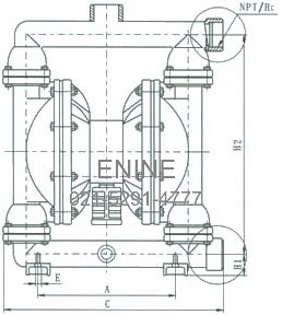 Engineering Plastic diaphragm pump diaphragm pump Drawing 3