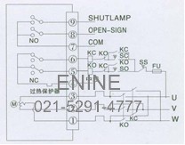 Exchange the controlling type in three phases circuit diagram