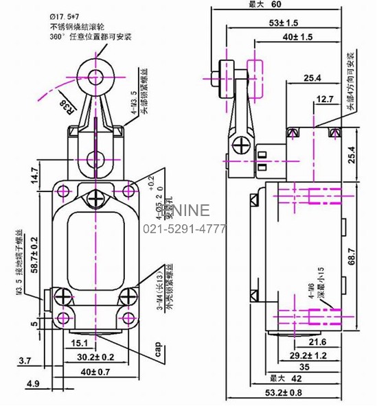 Structure of Explosion-Proof Stroke Switch