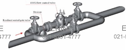 Typical Installation of Rate-of-Flow Control Valves