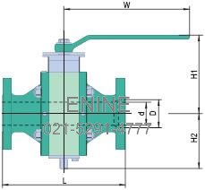 Dimensions of Forged Steel Trunnion Mounted Ball Valves