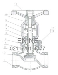 Materials of Threaded Bellow Seal Globe Valves