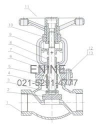 Materials of Threaded Bellow Seal Globe Valves