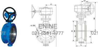 Double Offset Butterfly Valves, Flanged