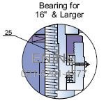 Dimensions and Weights: Bearing for 16" & Larger
