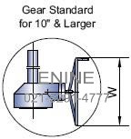 Dimensions and Weights: Bearing for 10" & Larger