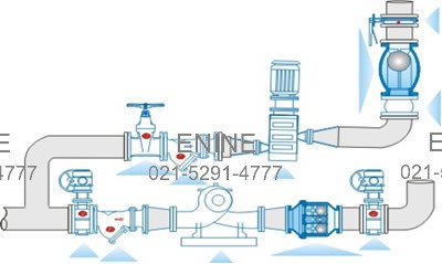 Typical installation of Ball Check Valves, Single, Double Ball