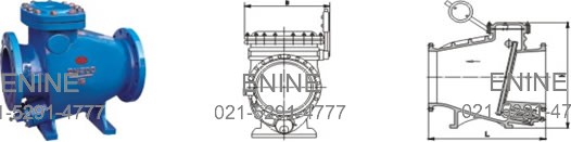 Rubber Flapper Swing Check Valves, Oil Control Bottom Buffer