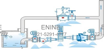 Typical Installation of Rubber Flapper Swing Check Valves, Oil Control Bottom Buffer