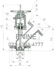 TY45 type downward Discharge valve  structure