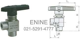 PN 6.4 MPa- Female NPT Ends-Angle Pattern-Dimensions