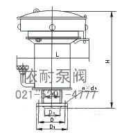 GYA系列液压安全阀 结构图1