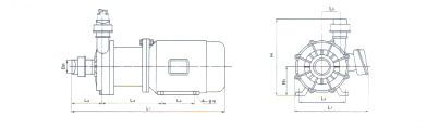 CQ磁力泵 外形尺寸图
