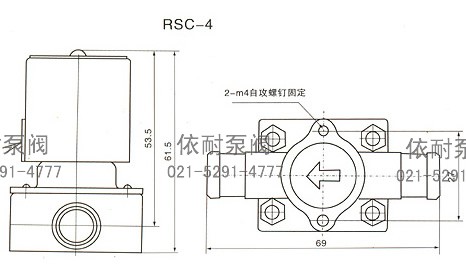 RSC家用机放水阀 结构图1
