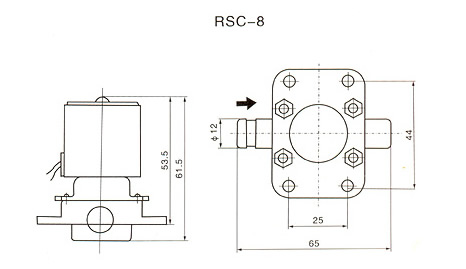 RSC家用机放水阀 结构图2