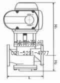 EDRV动态平衡电动调节阀  外形尺寸图