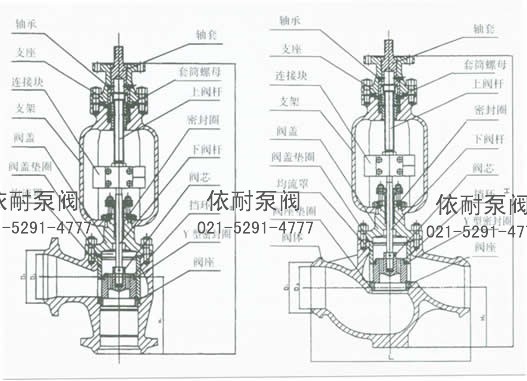 TYH968Y疏水电动调节阀 结构图