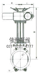 Z973X-6/10/16刀形电动闸阀（浆液阀） 外形尺寸图2