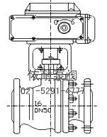 ZAJQ型智能电动球阀  外形尺寸图1