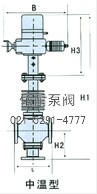 ZAZQ/ZAZX型三通合流、分流电动调节阀结构图1