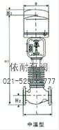 ZDLP、ZDLM型电子式电动单座、套筒电动调节阀 结构图2