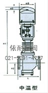 ZDLQ/ZDLX型电子式三通合流、分流电动调节阀结构图2