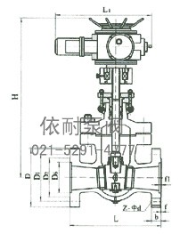  Z42Y/Z942Y型 电站用法兰楔式闸阀 结构图