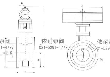 RD641X-6/10/16-C/P/R法兰式软密封气动碟阀