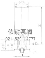 快装式气动碟阀 结构图