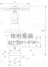 DJ64F低温角式截止阀 结构图