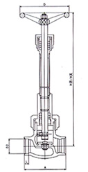 DJ61F低温截止阀 结构图