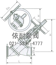 JS45 Y型料浆阀结构图