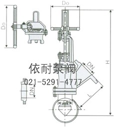 FS45、FS545 Y型平底放料阀 结构图