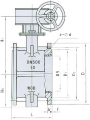 D341F46/F3-10/10C/10P  ANSI:150Lb外形尺寸图