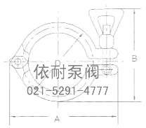 卫生级快装卡箍 结构图