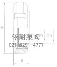 卫生级螺纹活接头 结构图