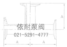 卫生级三通 结构图