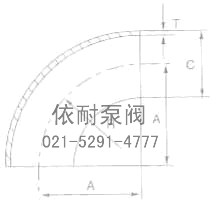 卫生级弯头 结构图