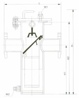 SRB系列篮式过滤器 结构图