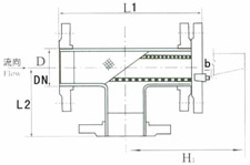 T型折流式过滤器 结构图