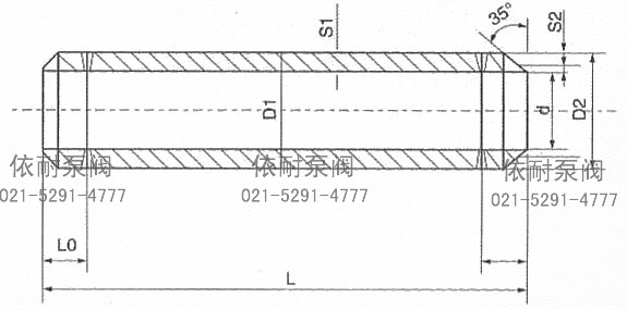 EP  PFV系列氧气管道阻火器 产品简图