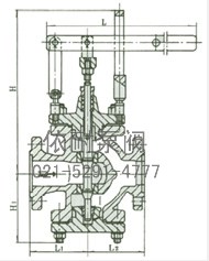Y45H/Y型杠杆式减压阀 外形尺寸图