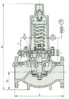 YFY-Y46T组合式减压阀 外形尺寸图