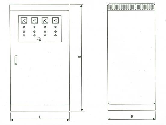 控制箱、柜外形尺寸图