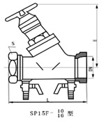 SP15数字锁定平衡阀 结构图