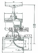 G641W/J/Fs-6型往复式气动隔膜阀 外形尺寸图