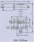 ZSSV活塞式V型气动球阀  外形尺寸图1