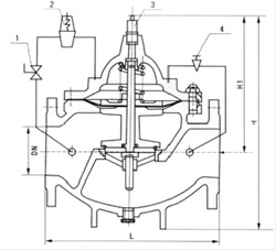 400X型流量控制阀 结构图