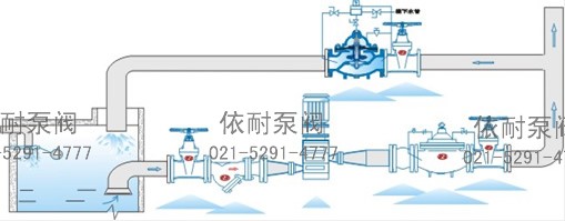 500X泄压持压阀 典型安装示意图