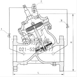 AX742X隔膜式安全泄压持压阀 结构图